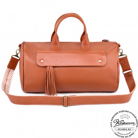 Женская кожаная сумка "Византия" (рыжая)